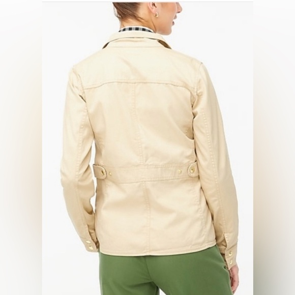 J. Crew Resin-coated twill field jacket Khaki - Picture 4 of 6